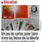 Article France-Antilles 16 avril 2026 projet élèves lycée Bertène Juminer jeu de cartes Les Résistants